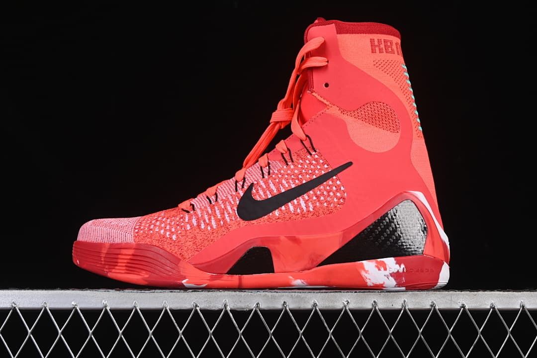 Nike Kobe 9 Elite Protro High Basketball Shoes, Bright Crimson, FZ7335-600