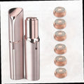 Electric Face Shaver for Women . Hair Removal Device for Women Chin . Lip . Peach Fuzz with 6 Pc Replacement Heads