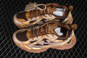 Off-White C/O Virgil Abloh Retro Running Sneakers Brown AJF6