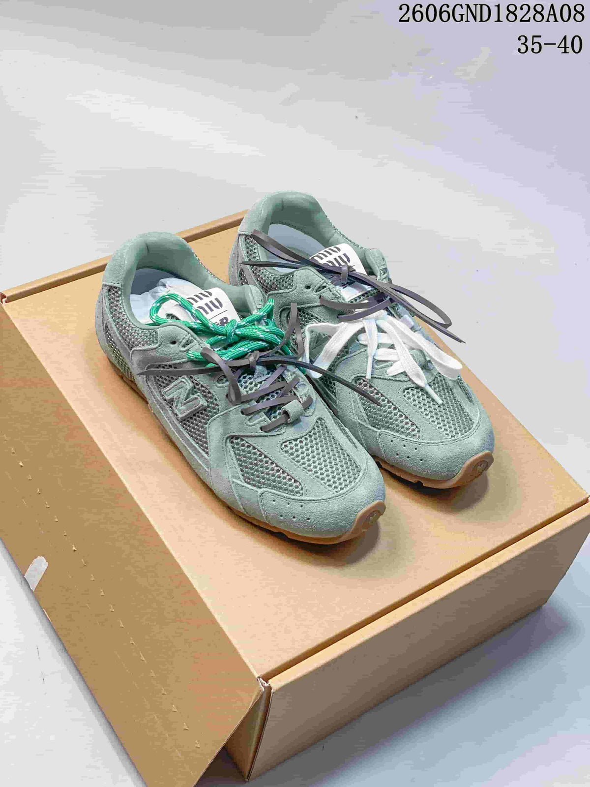 Miu Miu x New Balance 530SL Sneakers in Sage Green