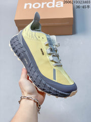 Norda Trail Running Shoes in Yellow and Charcoal