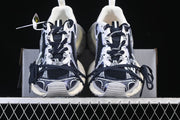 Balenciaga 3XL Split Logo Sneakers in Eggshell, Red and Navy