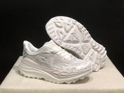 HOKA Stinson 7 White and Gray Sneakers