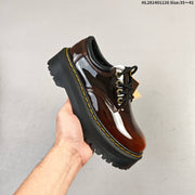 Dr. Martens 1460 Smooth Platform Lace-Up Shoes, Dark Brown