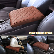 Leather Car Armrest Pad — Memory Foam Center Console Cover
