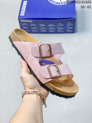 Birkenstock Arizona Two-Strap Sandals, Suede-Style Upper