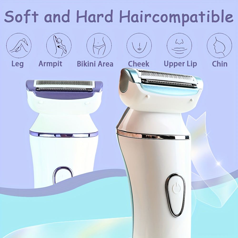 Women'S Electric Shaver, Ideal Gifts for Her, Rechargeable Wet And Dry Razor, IPX7 Rated Hair Remover for Legs