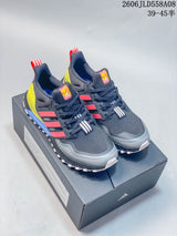 Adidas Ultraboost Trail Running Shoes, Gray and Neon Yellow