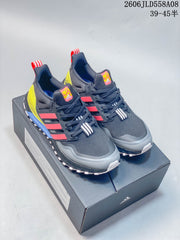 Adidas Ultraboost Trail Running Shoes, Gray and Neon Yellow
