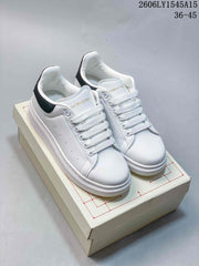 Alexander McQueen 68155ASOWE Low-Top Sneakers, White and Grey