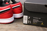Air Jordan 1 Low Black Toe Red, White and Black Sneakers