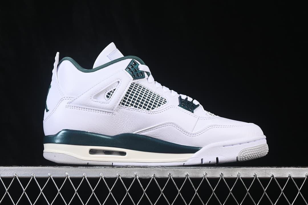 Air Jordan 4 Retro Oxidized Green White Sneakers AQ8138-103