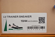 Louis Vuitton LV Trainer Sneaker in White, Green and Black