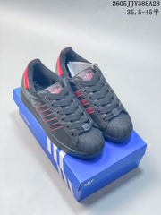 adidas Originals Superstar 2 Sneakers in Black and Red