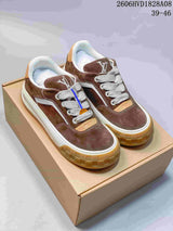 Louis Vuitton Tilted Brown Suede Low-Top Sneakers