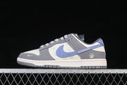Nike SB Dunk Low Gray and Blue Low-Top Sneakers JP1628-035