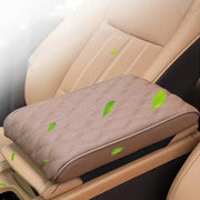 Leather Car Armrest Pad — Memory Foam Center Console Cover
