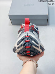 Balenciaga Hamptons Chunky Sneakers White Red 06GDD104A04