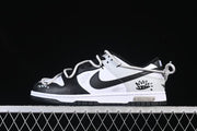 Nike SB Dunk Low Strap Sneakers Black and White DD1391-100