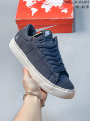 Nike Devin Booker Blazer Sneakers, Navy and White, 06JJD183A03