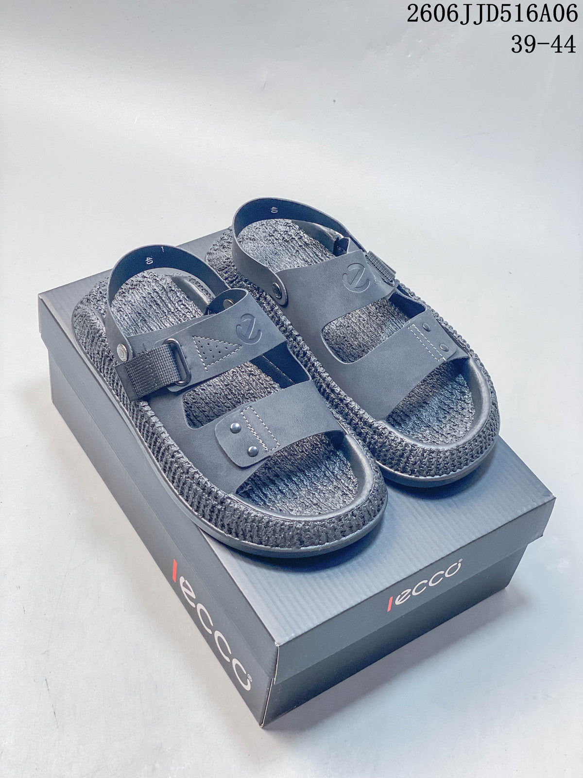 ECCO Men's Gray Adjustable Strap Sandals 06JJD516A06