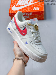 Nike Air Force 1 Low Spider-Man Graphic Sneakers, White