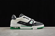 Louis Vuitton LV Trainer Sneaker in White, Green and Black