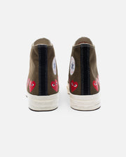 CONVERSE X CDG PLAY MULTI HEART CHUCK TAYLOR ALL STAR '70 HIGH