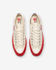 CONVERSE X CDG RED SOLE CHUCK 70 LOW