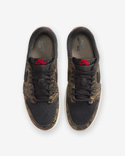 JORDAN AJ 1 LOW OG 'LASER' - BLACK/ VARSITY RED