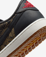 JORDAN AJ 1 LOW OG 'LASER' - BLACK/ VARSITY RED