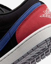 JORDAN AJ 1 LOW - BLACK/ SUMMIT WHITE/ TRUE BLUE