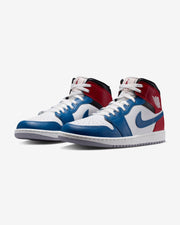 JORDAN AJ 1 MID - TRUE BLUE/ SUMMIT WHITE