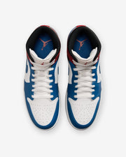 JORDAN AJ 1 MID - TRUE BLUE/ SUMMIT WHITE