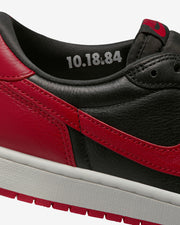 JORDAN AJ 1 RETRO LOW OG - BLACK/ VARSITY RED/ SUMMIT WHITE