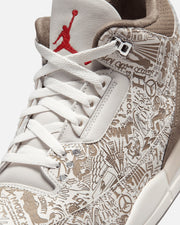 JORDAN AJ 3 RETRO 'LASER' - PHANTOM/ UNIVERSITY RED
