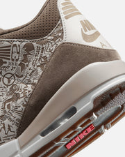 JORDAN AJ 3 RETRO 'LASER' - PHANTOM/ UNIVERSITY RED