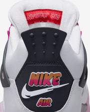 JORDAN AJ 4 RETRO - OFF WHITE/ FIRE PINK/ ANTHRACITE