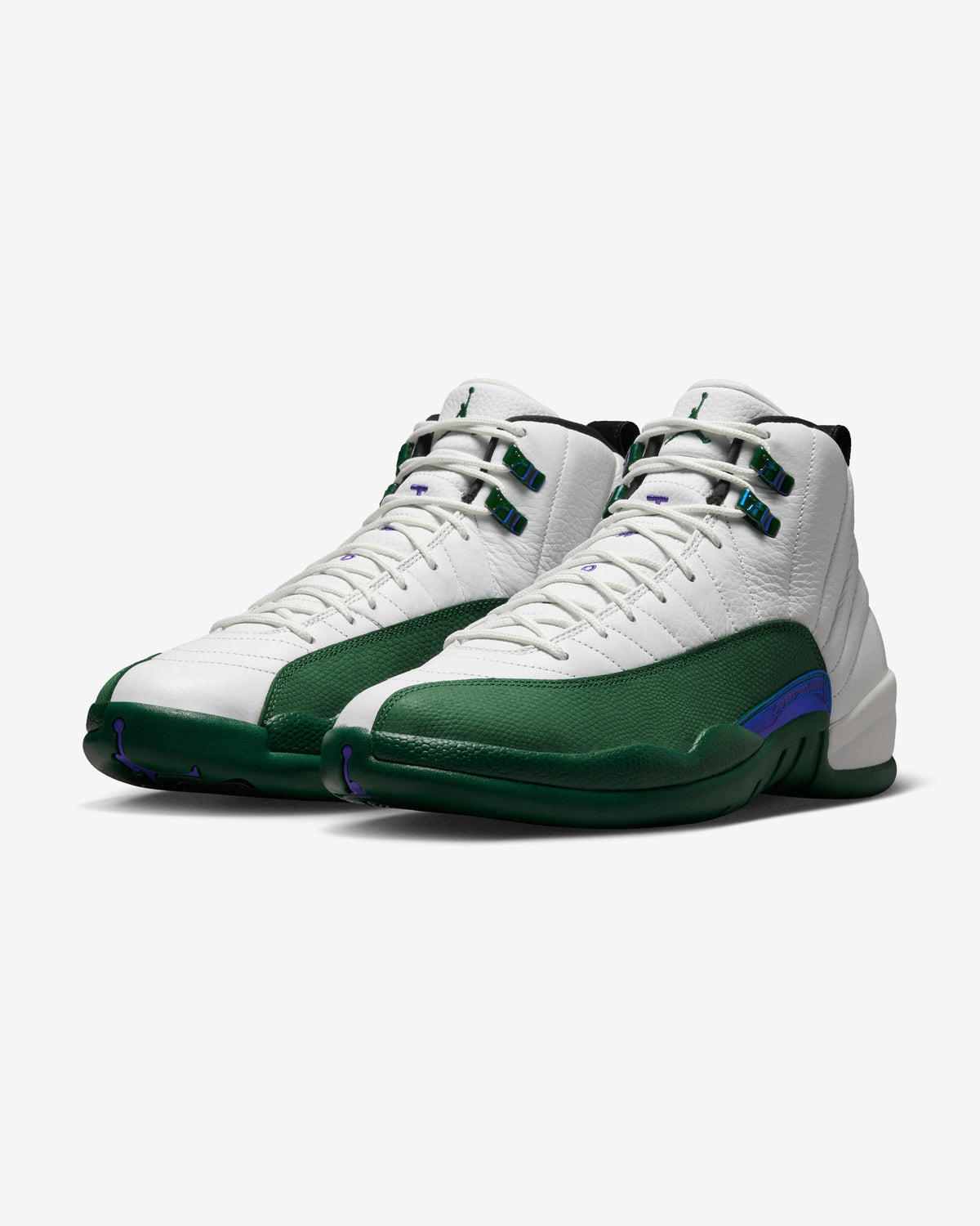 JORDAN AJ RETRO 12 - SUMMIT WHITE/ GORGE GREEN