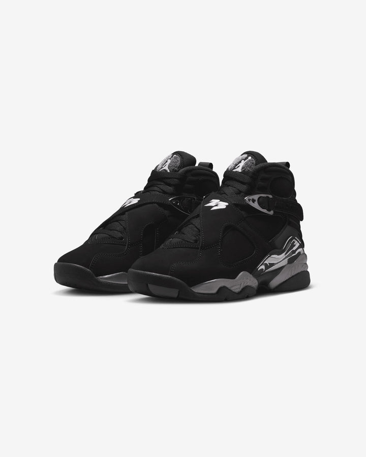 JORDAN GS AJ 8 RETRO - BLACK/ WHITE/ LT GRAPHITE