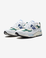NEW BALANCE 992 'MADE IN USA' - WHITE/ MARSHGREEN