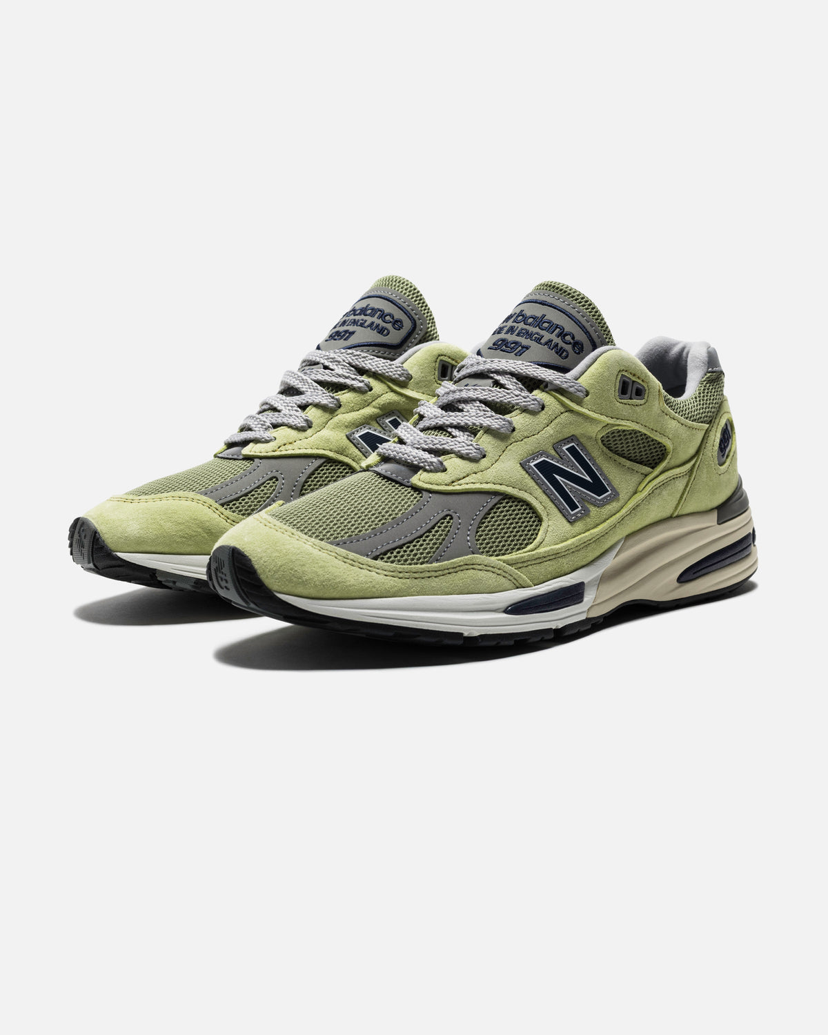 NEW BALANCE 'MADE IN USA' 991v2 - GREEN BANANA/ MOSS
