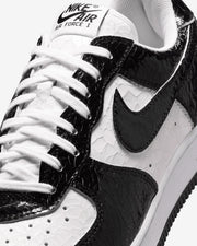 NIKE AIR FORCE 1 LOW 'CRACKED LEATHER' - BLACK/ WHITE