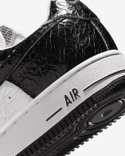 NIKE AIR FORCE 1 LOW 'CRACKED LEATHER' - BLACK/ WHITE