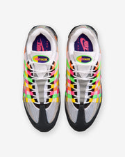 NIKE AIR MAX 95 'BIG BUBBLE' WOVEN - WHITE/ PURPLE DYNASTY