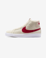 NIKE SB ZOOM BLAZER MID - PALEIVORY/ NOBLERED