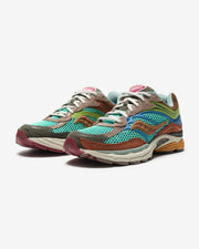 SAUCONY X SNEAKER POLITICS PROGRID OMNI 9 - BLUE/ BROWN