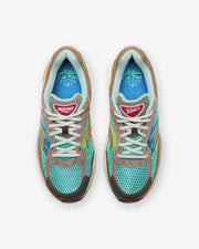 SAUCONY X SNEAKER POLITICS PROGRID OMNI 9 - BLUE/ BROWN