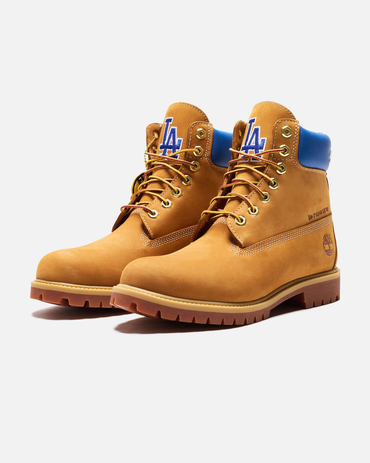 TIMBERLAND X MLB 6" PREMIUM BOOT 'LA DODGERS' - WHEAT
