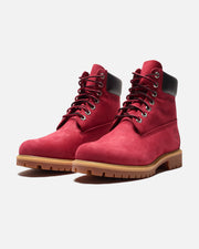 TIMBERLAND PREMIUM 6-INCH BOOT - DARK RED NUBUCK